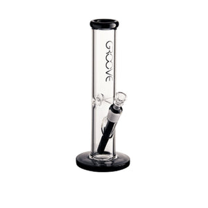 12" Straight Tube Water Bong by Groove Glass 