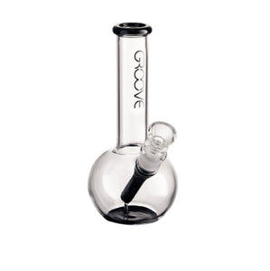 Round 7" Tube Water Pipe by Groove Glass